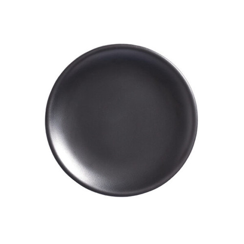 American Metalcraft MCP6BK 6" Dia. Matte Black Round Melamine Coupe Plate