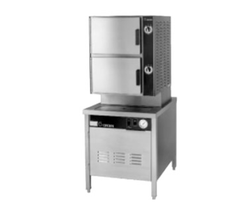 Groen HY-6SG-24 24.13" W Stainless Steel Natural Gas HyPlus Pressureless Steamer - 200,000 BTU