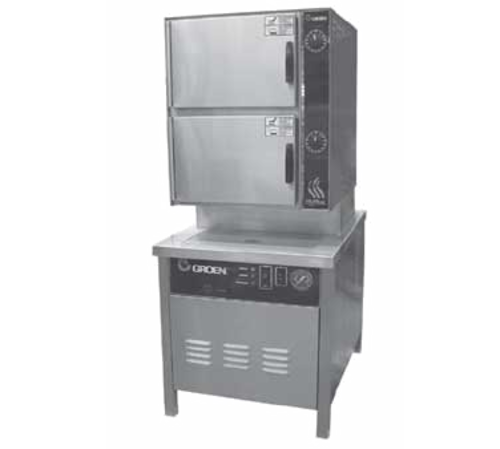 Groen HY-10SG-36 36.13" W Stainless Steel Natural Gas HyPlus Pressureless Steamer - 200,000 BTU