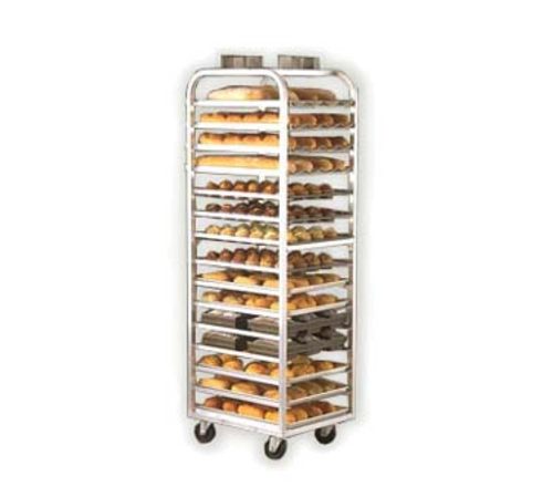 New Age 1817A 40 Pans Aluminum Double Side Load Adamatic and Revent Roll In Oven Rack