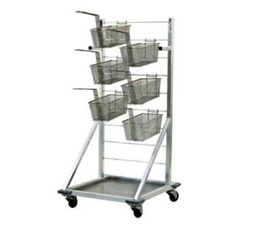 New Age 1215 24.5" W x 27" L x 52.5" H Welded Aluminum Fry (27) Basket Rack