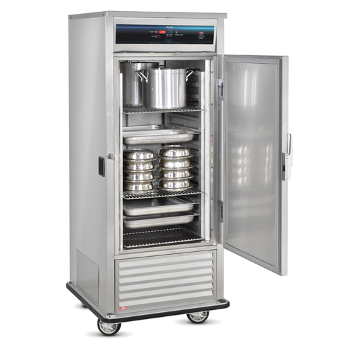 FWE URFS-10-GN 1 Section Stainless Steel 3 Shelves Mobile Refrigerator or Freezer Convertible - 120 Volts