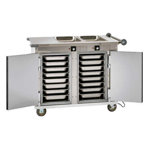Cres Cor H339264AC 46.75" W Stainless Steel Insulated Mobile Heated Mobile Serving Cart - 120 Volts