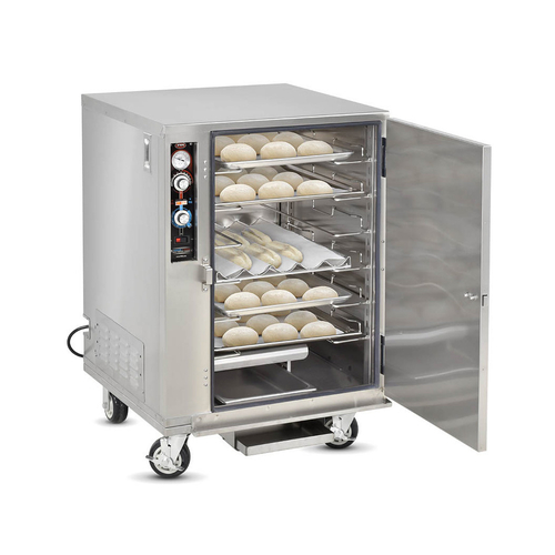 FWE ETC-UA-10PH 61.25" H Stainless Steel Full Height 1 Section Mobile Proofer or Heater Cabinet - 120 Volts