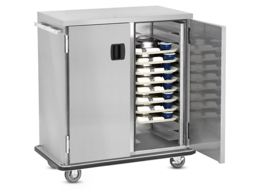 FWE ETC-1418-18INS 43.75" W Stainless Steel Insulated 2 Doors Tray Delivery Cart