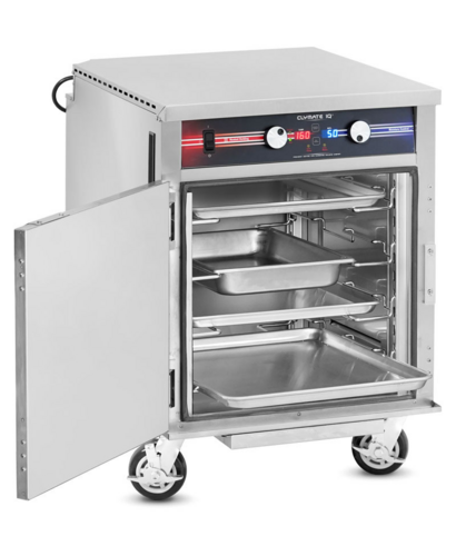 FWE PHTT-1826-14 61.5" H Stainless Steel Full Height 1 Section Mobile Clymate IQ Heated Cabinet - 120 Volts