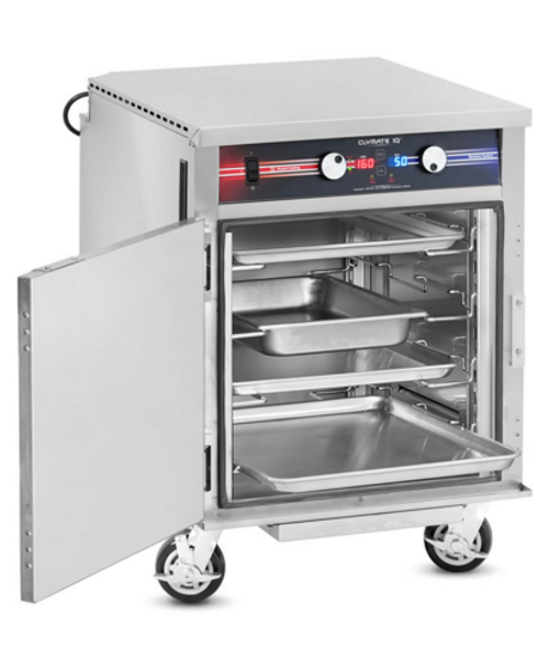 FWE PHTT-1826-17 75" H Stainless Steel 1 Section Mobile Clymate IQ Heated Cabinet - 120 Volts