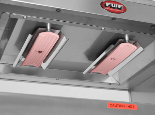 FWE HHS-IR-2-1220-4 29.75" W Stainless Steel Infrared Heated Holding Shelves - 120 Volts