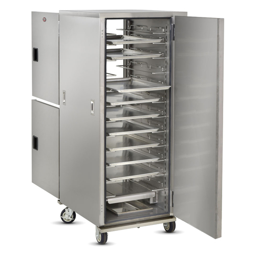 FWE PHU-12P 68.25" H Stainless Steel 1 Section Mobile Proofer or Heated Cabinet - 120 Volts