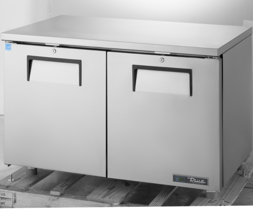 True TUC-48C-HC Stainless Steel 2 Sections Undercounter Refrigerator - 115 Volts