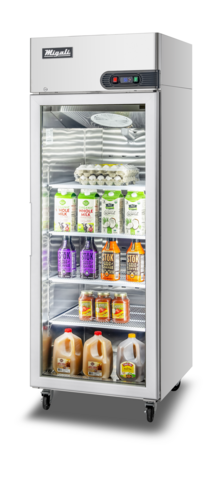 Migali C-1RG-HC 21.4 Cu. Ft. Stainless Steel One-Section Reach-In Competitor Series Refrigerator - 115 Volts
