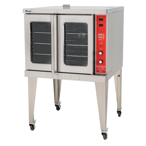 Migali C-CO1-NG 38.2" W Stainless Steel 1 Deck Natural Gas Competitor Series Convection Oven - 46,000 BTU