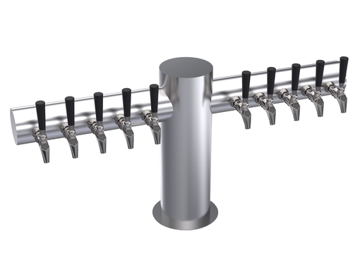 Krowne KMT-10S 10 Faucets Stainless Steel Countertop Krowne Max-T Style Tower