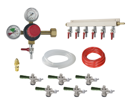Krowne NITROKIT6 Nitro Beer Kit for Unit with (6) Faucets