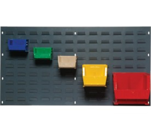 Quantum QLP-3619 36" L x 19" H Gray Enamel Heavy Duty 16 Ga. Steel Louvered Panel