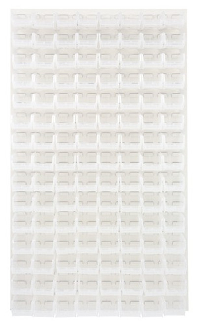 Quantum QLP-3661HC-220-120CL 36" L x 8" D x 61" H Oyster White Enamel 16 Gauge Steel Heavy-Duty Wall Mounted Louvered Panel