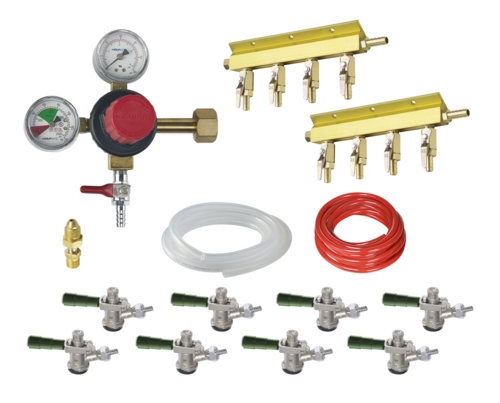 Krowne NITROKIT8 Nitro Beer Kit for Unit with (8) Faucets