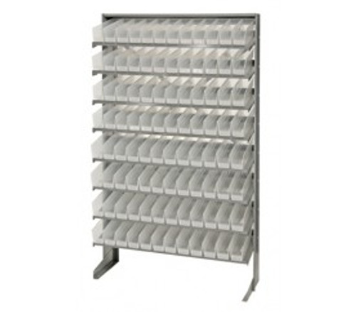 Quantum QPRS-100CL 36" W x 12" D x 60" H Sloped Single Sided Pick Rack