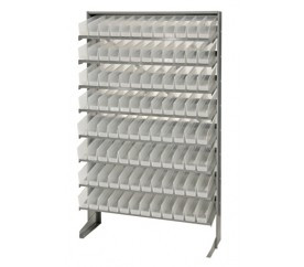 Quantum QPRS-100CL 36" W x 12" D x 60" H Sloped Single Sided Pick Rack
