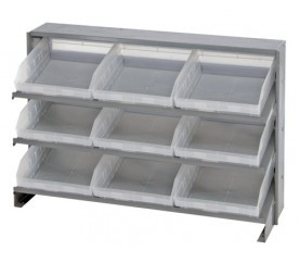 Quantum QPRHA-109CL 36" W x 12.5" L x 23" H Sloped Bench Style Pick Rack