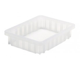 Quantum DG91025CL 11.88" L x 8.25" W x 2.5" H Clear Dividable Grid Container