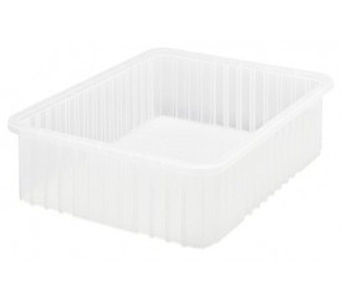 Quantum DG93060CL 22.5" L x 17.5" W x 6" H Clear Dividable Grid Container