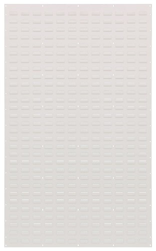 Quantum QLP-3661HC 36" L x 61" H Oyster White Enamel 16 Gauge Steel Heavy-Duty Wall Mounted Louvered Panel