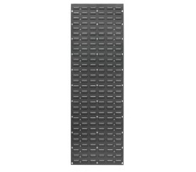 Quantum QLP-1861 18" L x 61" H Gray Enamel Heavy Duty 16 Ga. Steel Louvered Panel
