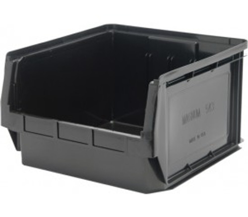 Quantum QMS543BR 19.75" L x 18.38" W x 11.88" H Black Polypropylene Magnum Bin