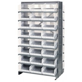 Quantum QPRD-209CL 36" W x 24" L x 63.5" H Sloped Double Sided Pick Rack