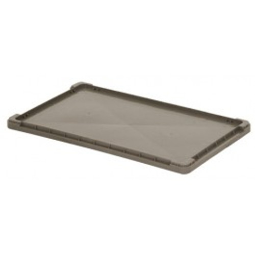Quantum LID2415 Gray Polypropylene Tote Box Lid for Use with RSO02415-5, RSO02415-7 and RSO02415-9