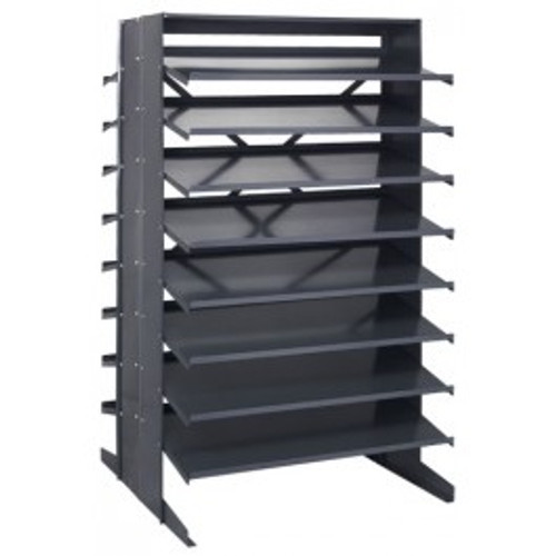 Quantum QPRD18-000 36" W x 36" L x 60" H Sloped Double Sided Pick Rack