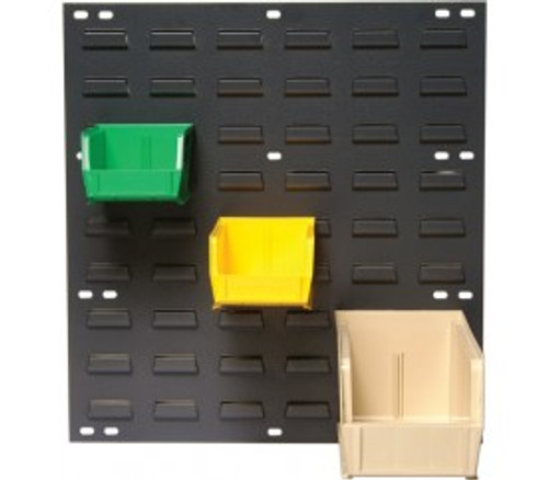 Quantum QLP-1819 18" L x 6" D x 19" H Gray Enamel Heavy Duty 16 Ga. Steel Louvered Panel