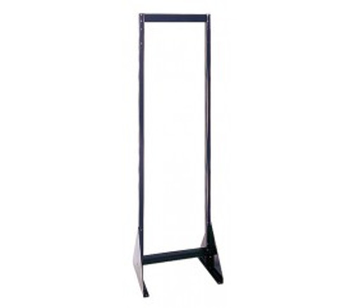 Quantum QFS248 20.25" D x 23.63" W x 52" H Black Coated Double Sided Tip Out Bin Floor Stand