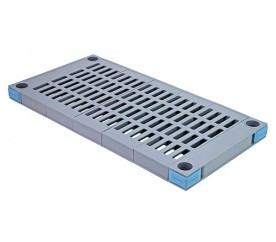 Quantum QP1872VS 72" W x 18" D Gray Finish All Polymer Millenia Shelf