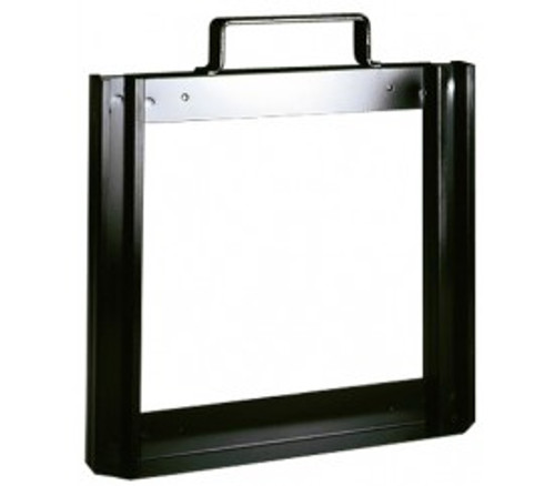 Quantum QTF48 48" H Black Powder Coated Steel Tip Out Bin Frame