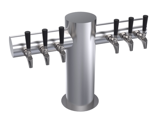 Krowne KMT-6S 6 Faucets Stainless Steel Countertop Krowne Max-T Style Tower