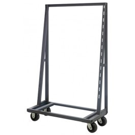 Quantum TTS-24 24" D Black Steel Single Sided Removable Tray Truck