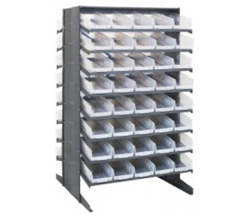 Quantum QPRD-104CL 36" W x 60" H 16 Slopped Shelves Double Sided Pick Rack
