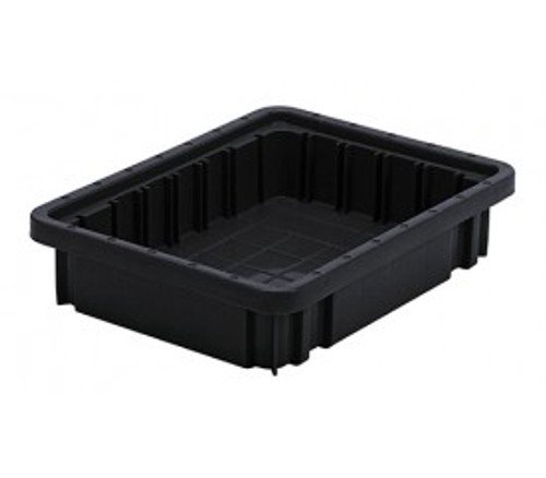 Quantum DG91025CO 11.88" L x 8.25" W x 2.5" H Black Dividable Grid Container