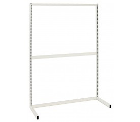 Quantum WS70-SS48HC 48" W x 26"D x 70" H White Finish Single Sided Partition Wall Starter Unit