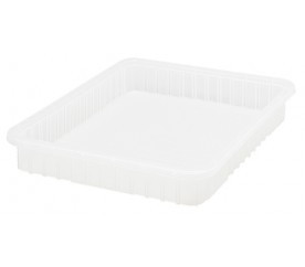 Quantum DG93030CL 22.5" L x 17.5" W x 3" H Clear Dividable Grid Container