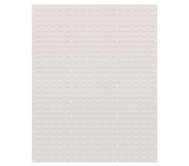 Quantum QLP-4861HC 48" L x 61" H Oyster White Enamel 16 Gauge Steel Heavy-Duty Wall Mounted Louvered Panel