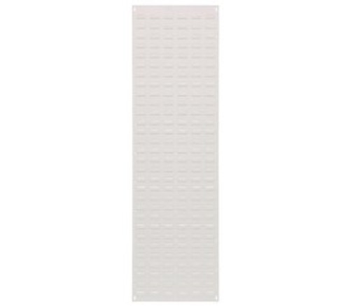 Quantum QLP-1861HC 18" L x 61" H Oyster White Enamel Heavy Duty 16 Ga. Steel Louvered Panel