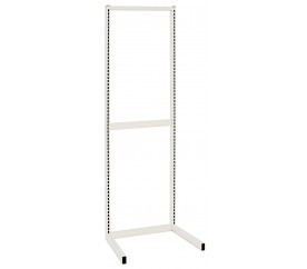 Quantum WS70-SS18HC 18" W x 26"D x 70" H White Finish Single Sided Partition Wall Starter Unit