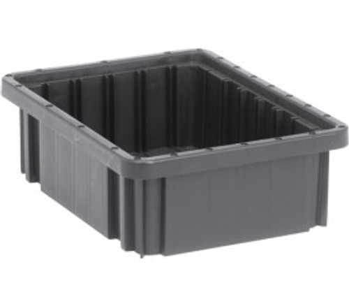 Quantum DG91035CO 11.88" L x 8.25" W x 3.5" H Black Dividable Grid Container