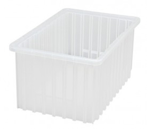 Quantum DG92080CL 16.5" L x 10.88" W x 8" H Clear Dividable Grid Container