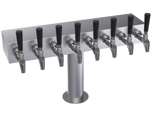 Krowne KTH-8S 8 Faucets Stainless Steel Countertop Krowne T-Head Tower