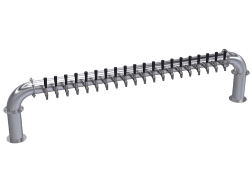 Krowne KPTP-20S 20 Faucets Stainless Steel Countertop Krowne Pass Through Pipe Tower