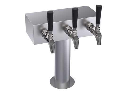 Krowne KTH-3S 3 Faucets Stainless Steel Countertop Krowne T-Head Tower